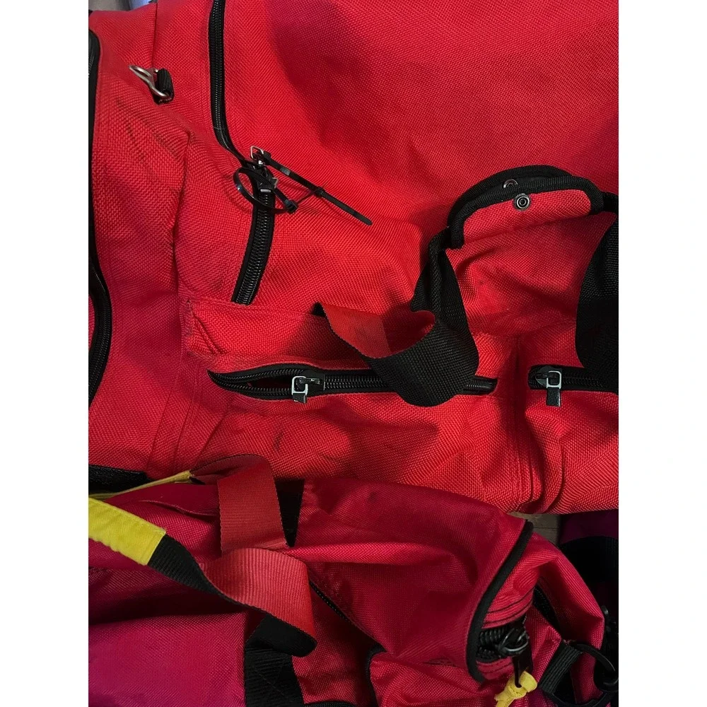 Vintage Marlboro Adventure Team 5 Piece Luggage Set Red Duffel Backpack Bag OS